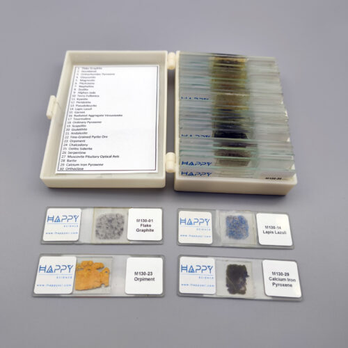 30pcs mineral slides ground prepared microscope slides